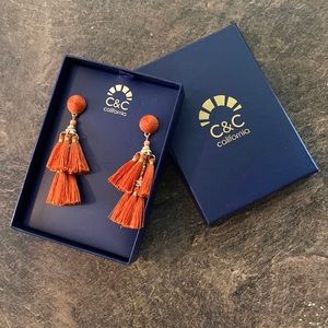 NWT C&C California Tassel Earrings